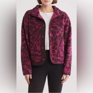 Z by Zella Faux Shearling Print Hybrid Jacket